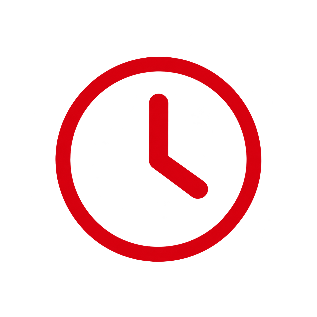 Uhr Icon Rot
